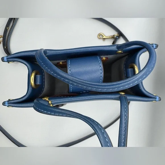 COACH Mini Cashin Tote with Rivets Crossbody Strap - Picture 9 of 17